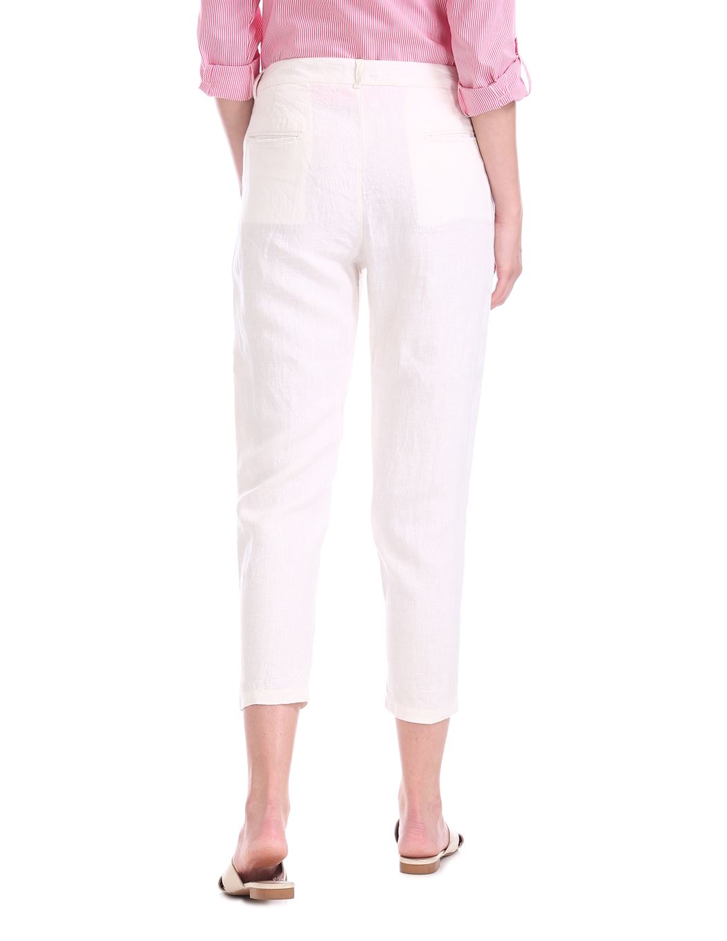 U.S. Polo Assn. Women White Casual Wear Trouser